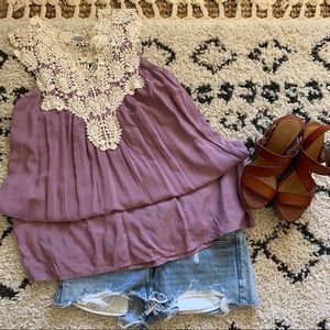 🌸NWT purple boutique top🌸
